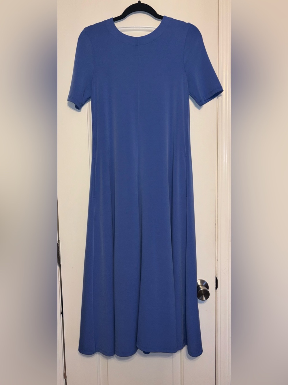 Chico's Light Purple Short-Sleeve Maxi Dress